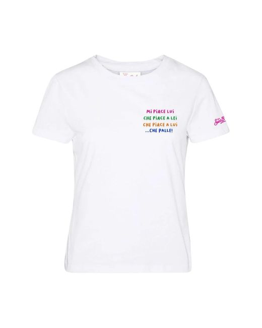 Mc2 Saint Barth White T-Shirts