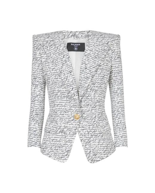 Balmain Blue Blazers