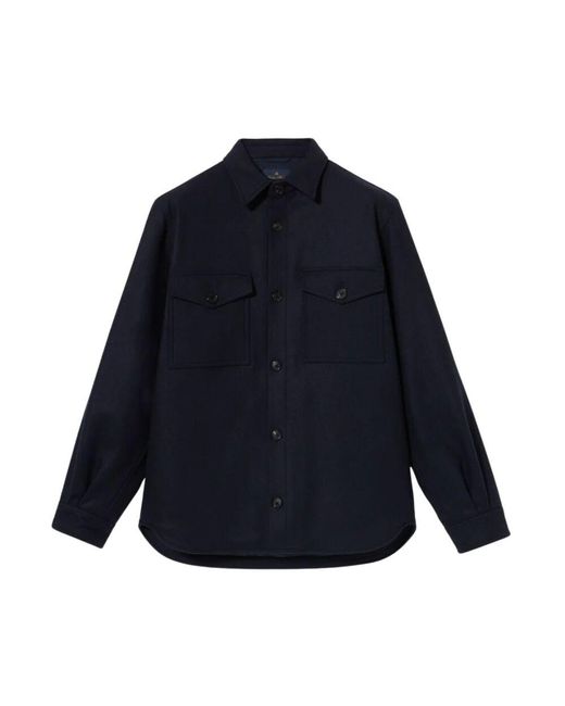Brooks Brothers Wollmischungs-overshirt in Blue für Herren