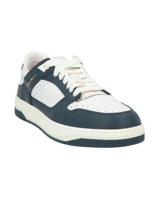 Santoni Blue Sneakers for men