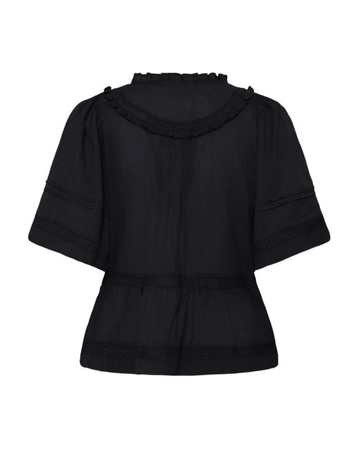 Blouses Ichi de color Black