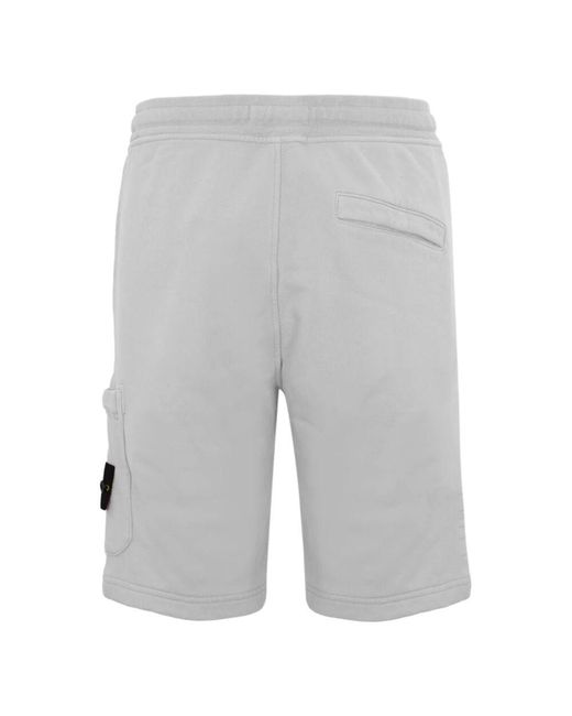 Stone Island Graue baumwoll-bermuda-shorts in Gray für Herren