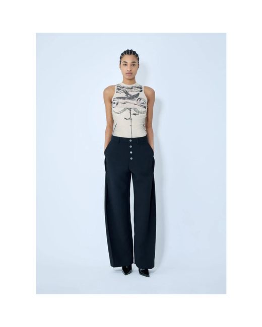 Jean Paul Gaultier Blue Wide Trousers