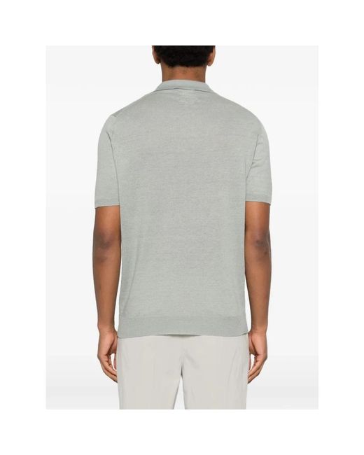 Lardini Gray Polo Shirts for men