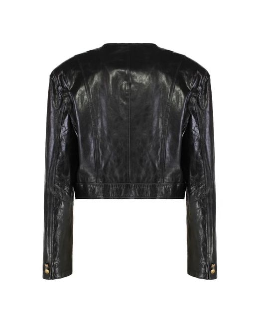 Leather Jackets di Halfboy in Black