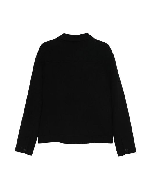Low Brand Jassen ,Zwart ,Wol Shirt Collar Jacket in het Black voor heren