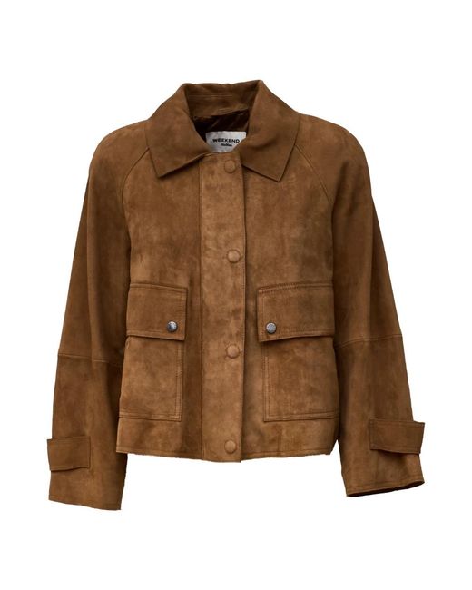Weekend by Maxmara Brown Light Jackets