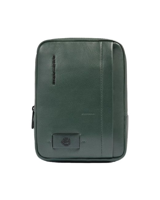 Piquadro Klein Umhängetasche Für Herren Aus Leder Mit Ipadmini-Fach, Rfid-Geschützt in Green für Herren