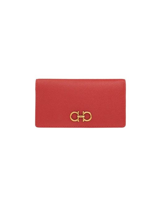 Wallets & Cardholders di Ferragamo in Red