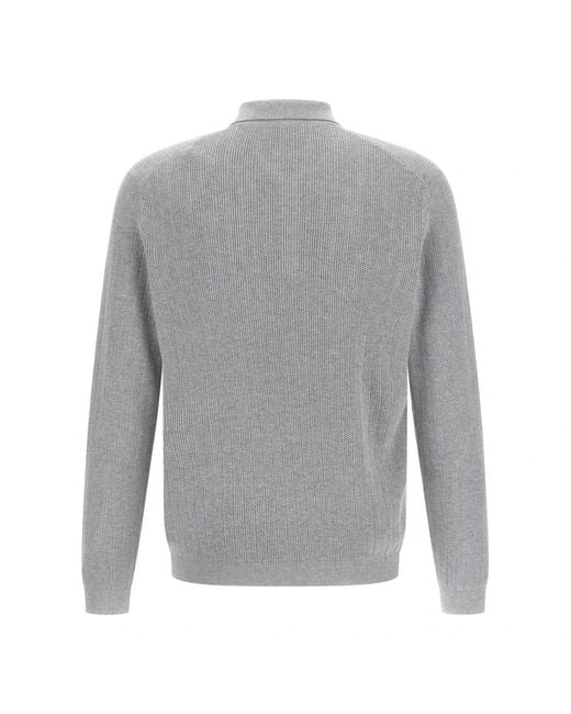 Round-Neck Knitwear Brunello Cucinelli pour homme en coloris Gray