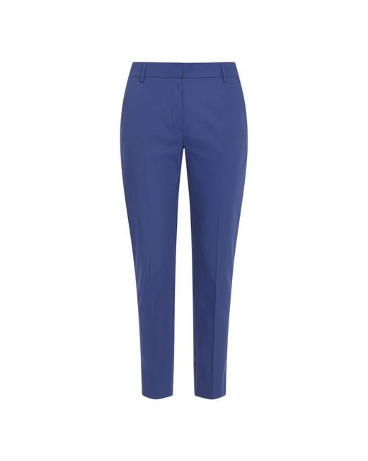 Weekend by Maxmara Blue Cropped Trousers