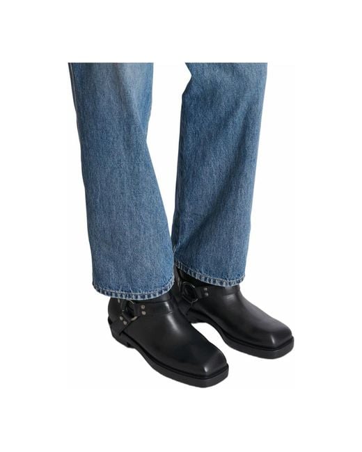 Balmain Black Ankle Boots for men