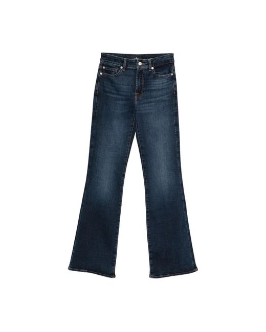 7 For All Mankind Blue Boot-Cut Jeans