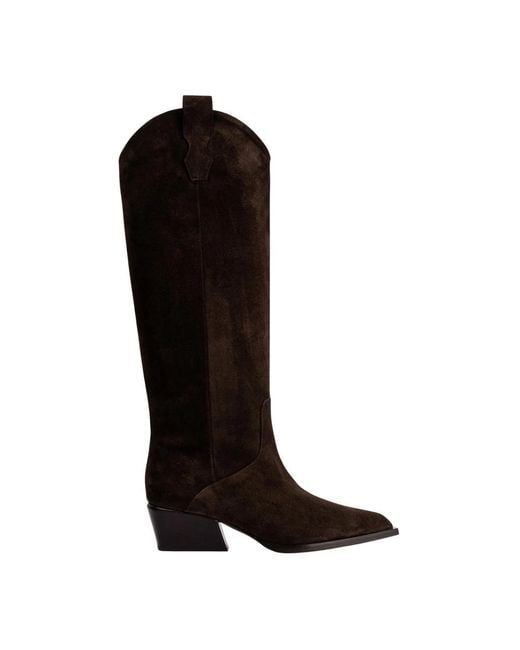Poeve Black Cowboy & Biker Boots