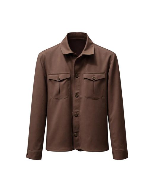 Franzese Collection Brown Light Jackets for men