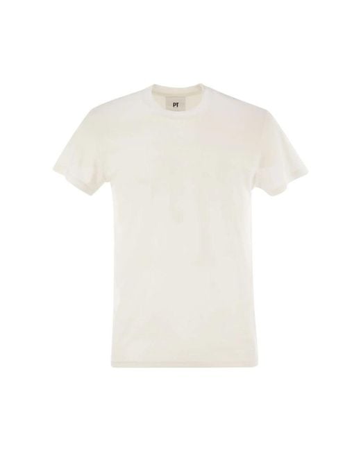 PT01 White T-Shirts for men