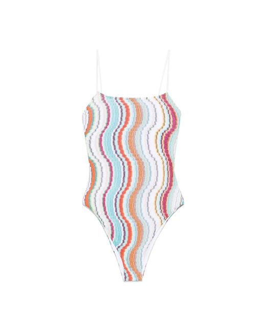 One-Piece Missoni de color Red