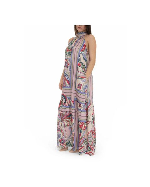 Maxi Dresses Liu Jo de color Purple
