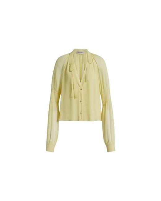Alberta Ferretti Yellow Shirts
