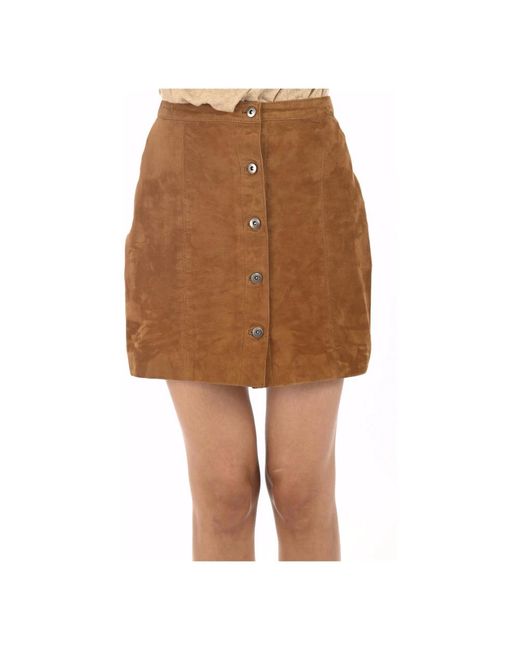 Skirts > short skirts La Canadienne en coloris Brown