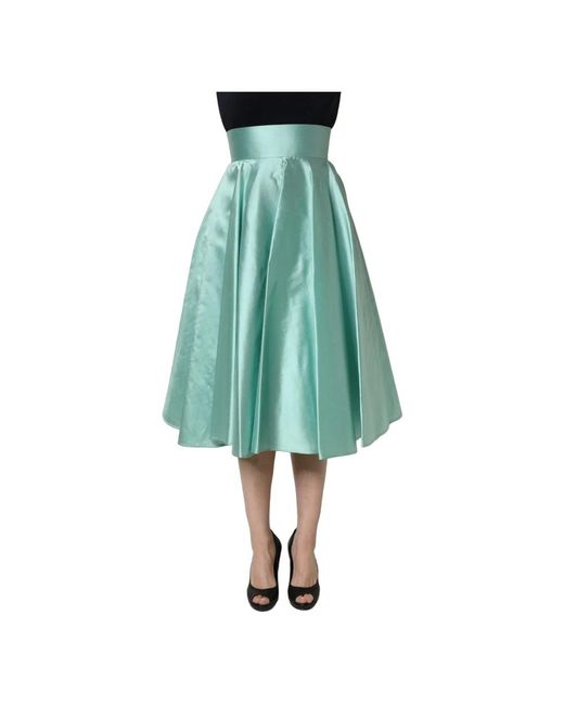 Dolce & Gabbana Blue Midi Skirts