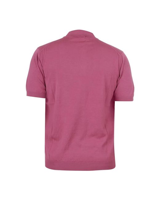 Drumohr Rasato polo shirt in Pink für Herren