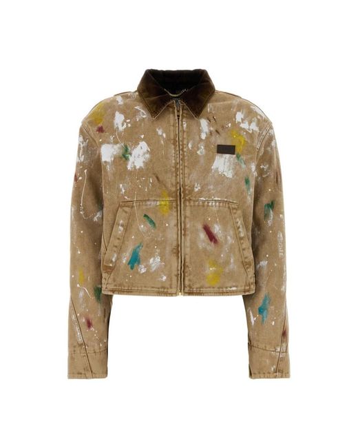 Moschino Metallic Denim Jackets