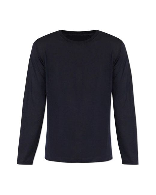 Long Sleeve Tops Sease de hombre de color Blue