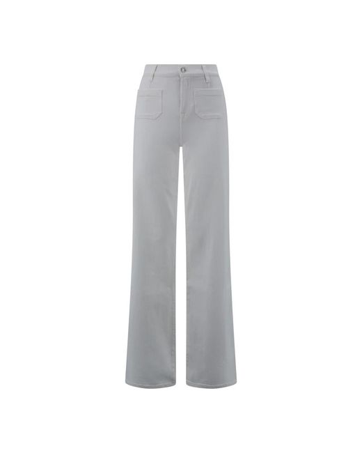 7 For All Mankind Gray Wide Jeans