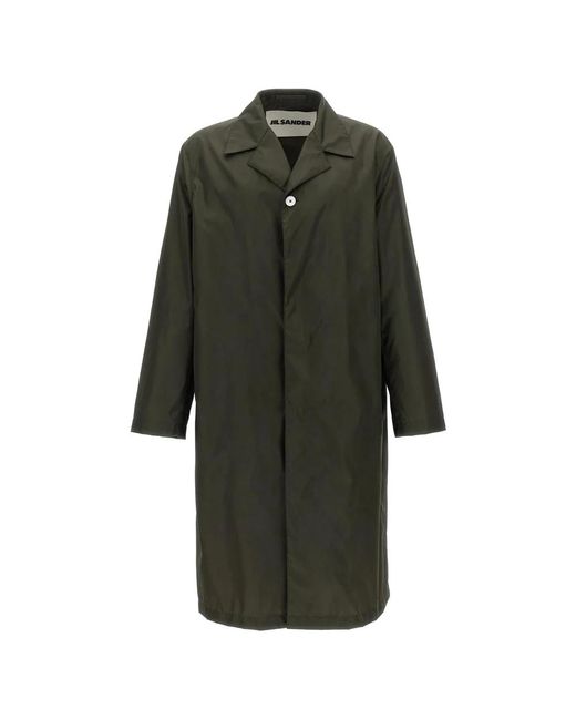 Single-Breasted Coats Jil Sander de hombre de color Green