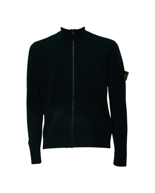 Cardigans Stone Island de hombre de color Black