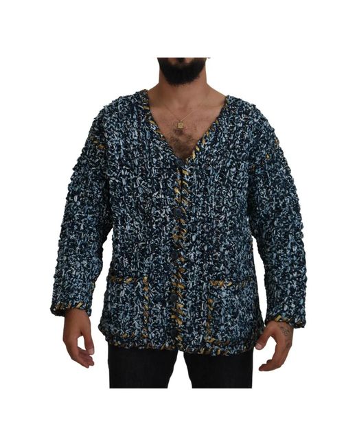Cardigans Dolce & Gabbana de hombre de color Blue