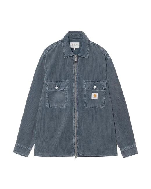 Carhartt Reynold Hemdjacke Dusky in Blue für Herren