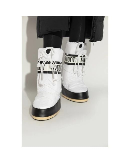 Moon Boot White Winter Boots