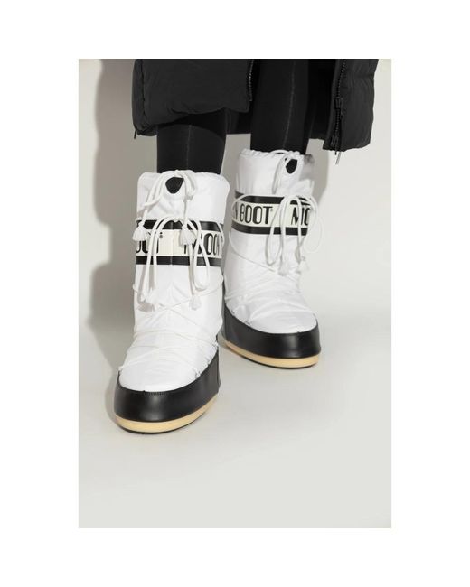 Moon Boot White Winter Boots