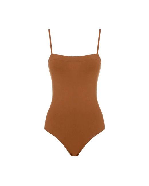 Aquarelle one-piece swimsuit di Eres in Brown