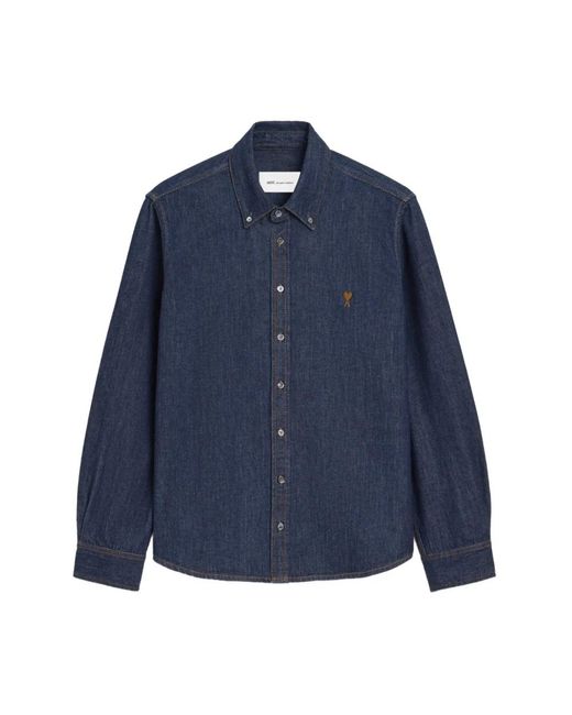 AMI Denim Shirts in het Blue voor heren