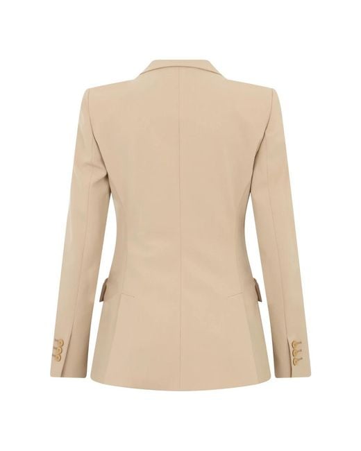 Alberta Ferretti Natural Blazers