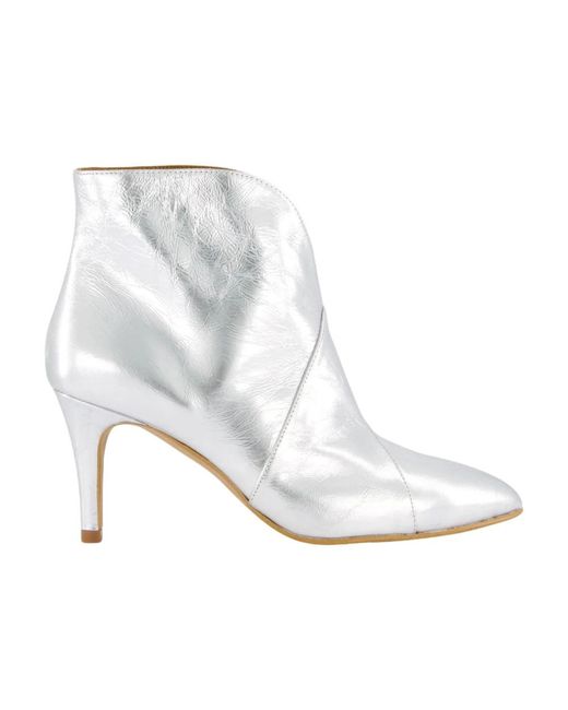 Toral White Heeled Boots