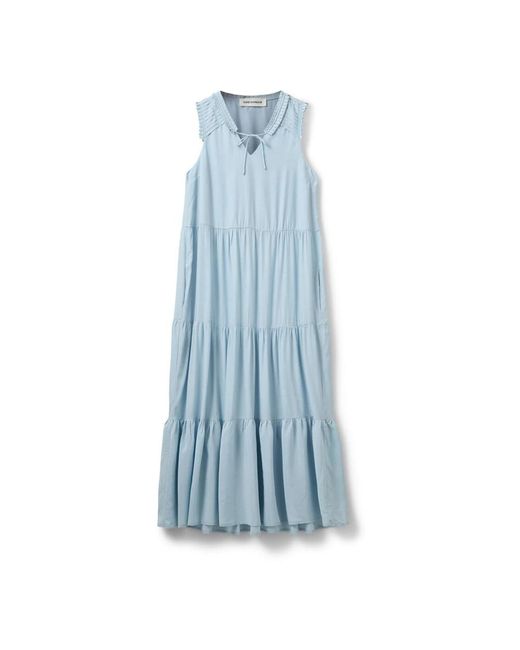 Sofie Schnoor Lichtblauwe Katoenen Jurk in het Blue