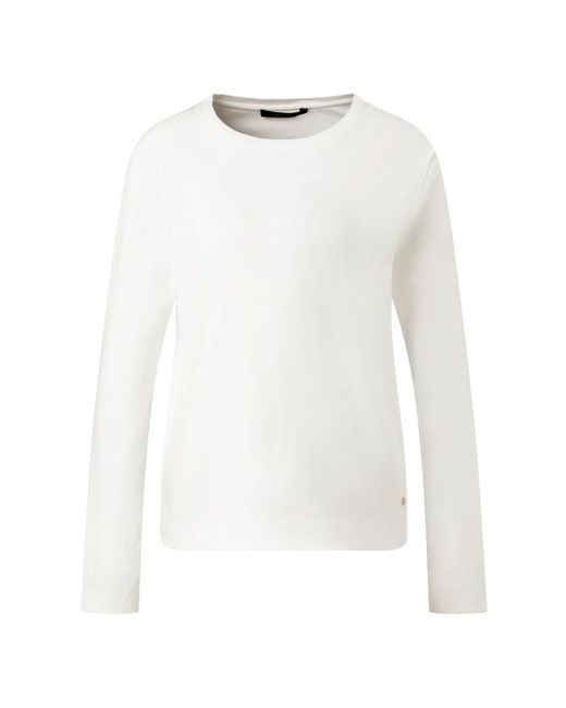 Windsor. Tops ,Wit ,Katoen Stijlvol Dt 910 Model in het White