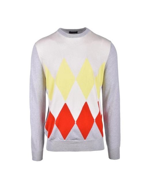 Ballantyne Red Round-Neck Knitwear for men