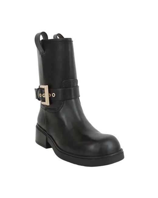 ARMANI EXCHANGE Black Ankle Boots