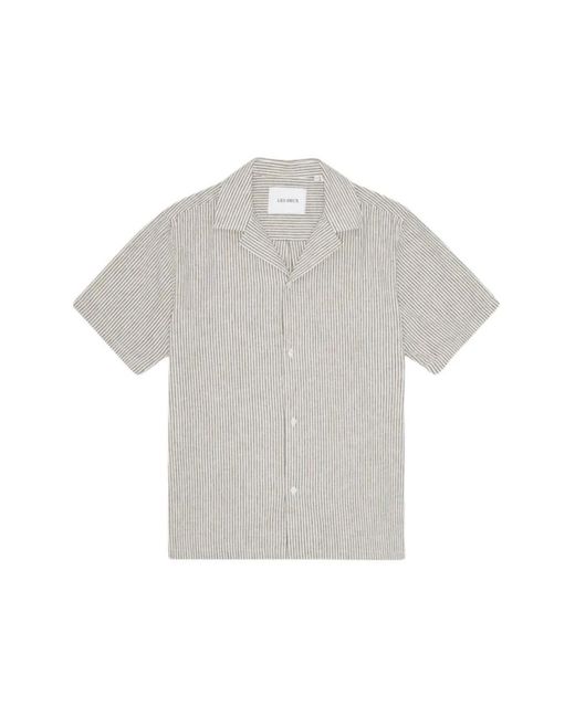Les Deux Gray Short Sleeve Shirts for men
