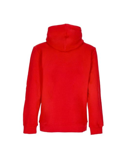 Adidas Hoodies & Sweatvesten ,Rood ,Katoen Trefoil Lichtgewicht Hoodie in het Red voor heren