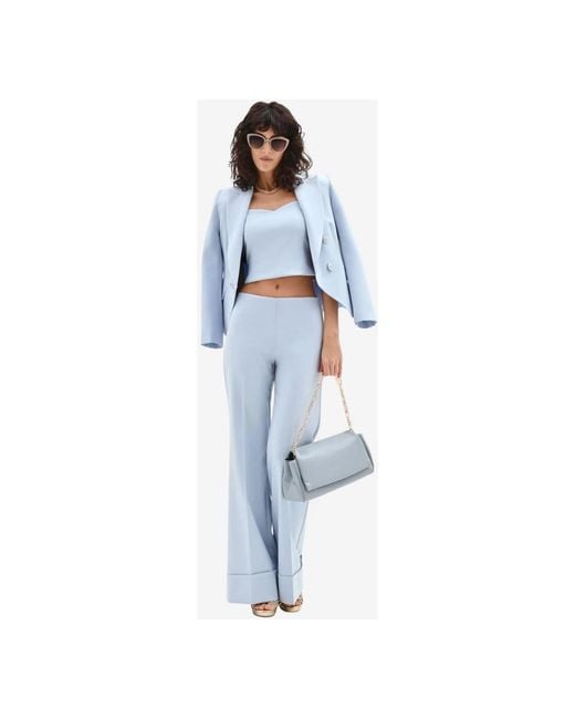 Rinascimento Blue Wide Trousers