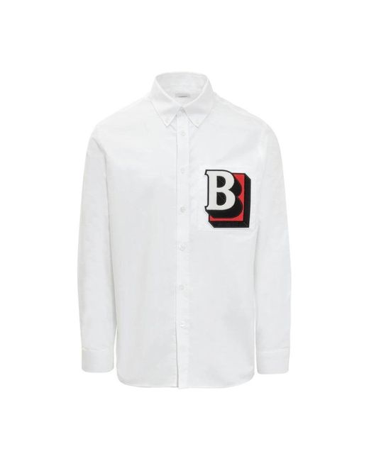 Burberry White Casual Shirts for men