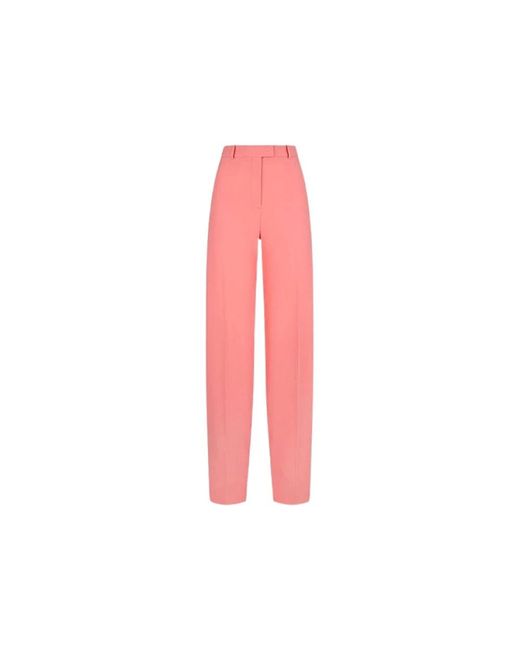The Attico Pink Straight Trousers
