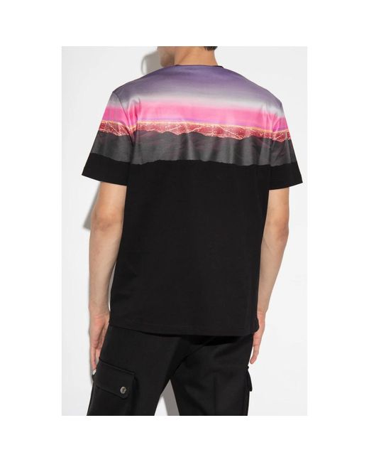 Versace Bedrucktes T-Shirt in Black für Herren