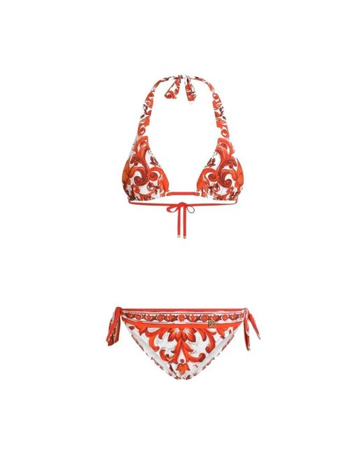 Dolce & Gabbana Red Bikinis